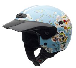 Casco nzi singleii junior graphics mapamundi