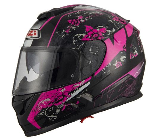Casco NZI Symbio Duo Mega Her Black Pink — TOTMOTO