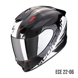 Casco Scorpio EXO-1400 Evo Air Luma negro blanco