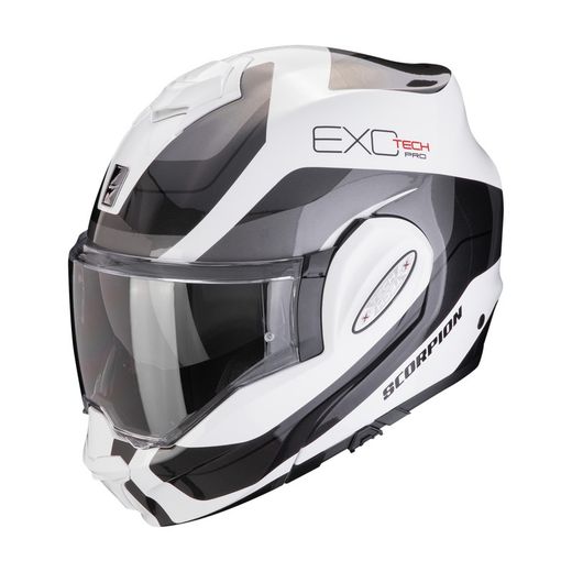 Casco Scorpion EXO-TECH EVO PRO COMMUTA Blanco-Plata.