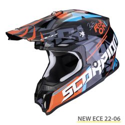 Casco Scorpio VX-16 EVO AIR ROK Negro-Naranja