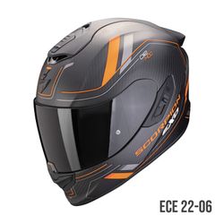 Casco Scorpion EXO-1400 EVO II Carbo Air Mirage Negro mate-Naranja