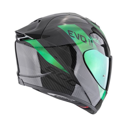 Casco Scorpion EXO-1400 EVO II Carbon Air Platted Negro-Verde