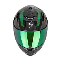 Casco Scorpion EXO-1400 EVO II Carbon Air Platted Negro-Verde