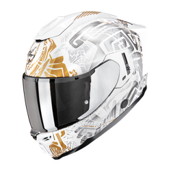 Scorpion EXO-1500 AIR APUS Blanco-Gris-Dorado