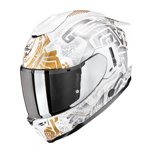Scorpion EXO-1500 AIR APUS Blanco-Gris-Dorado