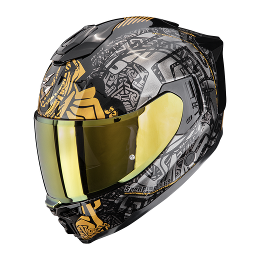 Scorpion EXO-1500 AIR APUS Negro-Gris-Oro