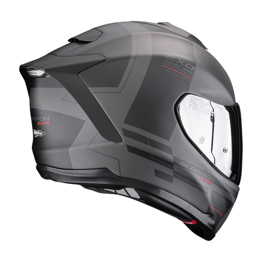 Scorpion EXO-1500 AIR DUAL Plata Mate-Negro-Rojo