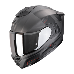 Scorpion EXO-1500 AIR DUAL Plata Mate-Negro-Rojo