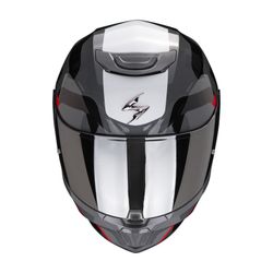 Casco Scorpion EXO-391 AROK gris-rojo-negro
