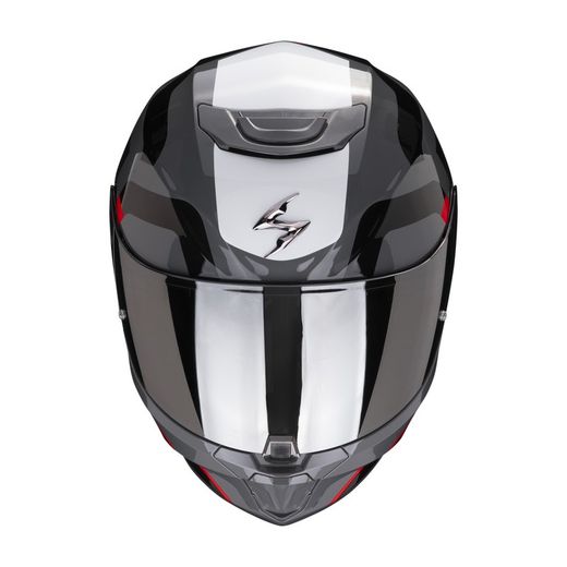 Casco Scorpion EXO-391 AROK gris-rojo-negro