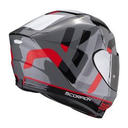 Casco Scorpion EXO-391 AROK gris-rojo-negro