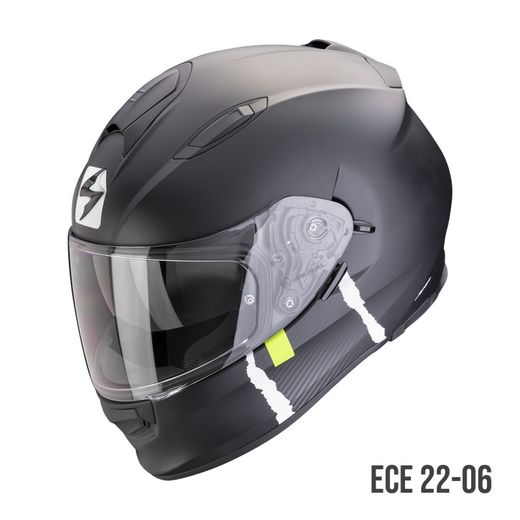Casco Scorpion EXO-491 CODE Negro mate-Plata