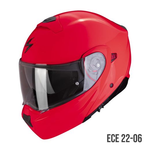 Casco Scorpion Exo-930 EVO SOLID Neon Rojo