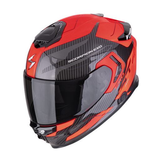 Casco Scorpion EXO-GT SP AIR FLEX Negro-Neon Rojo