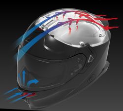 Casco Scorpion EXO-GT SP AIR Solid Negro mate-Rojo