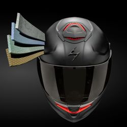 Casco Scorpion EXO-GT SP AIR Solid Negro mate-Rosa