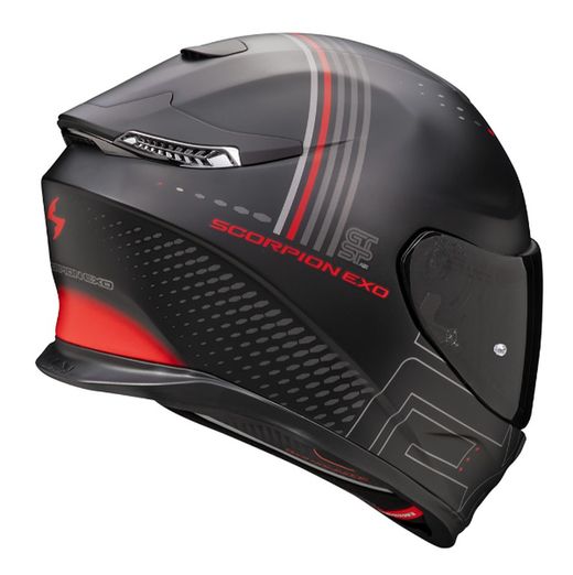 Casco Scorpion EXO-GT SP AIR TECHLANE Negro mate-Gris-Rojo