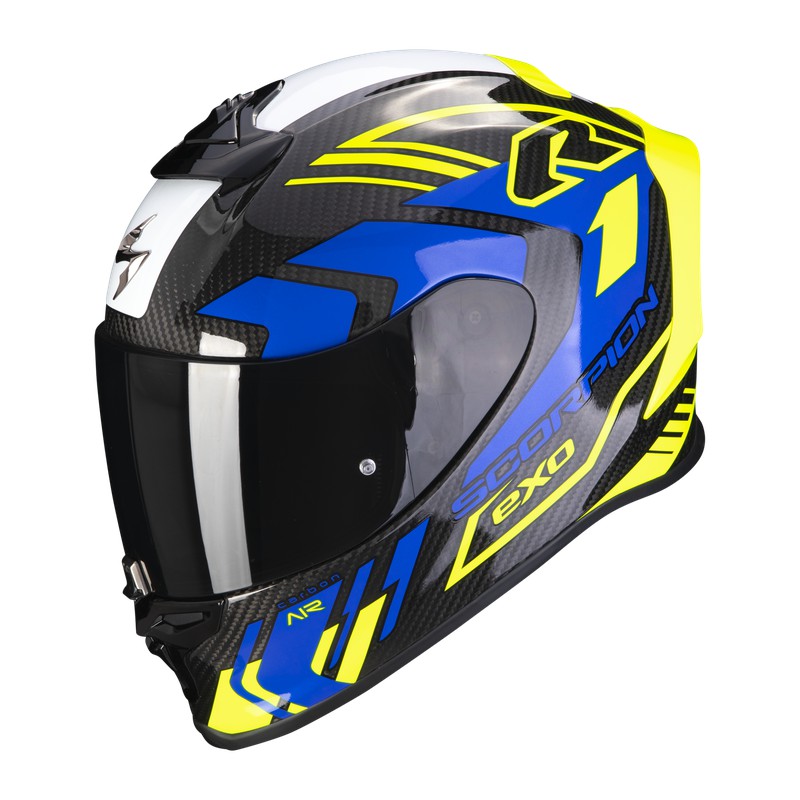  ScorpionEXO R1 Air Casco de motocicleta de cara completa de  fibra de carbono con escudo Pinlock, bolsillos para altavoces listos para  Bluetooth, DOT ECE, sólido (negro brillante, XS) : Automotriz