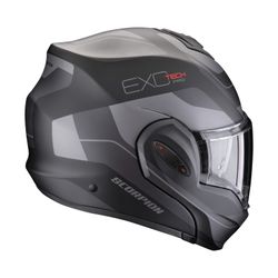 Casco Scorpion EXO-TECH EVO PRO COMMUTA Negro mate-Plata.
