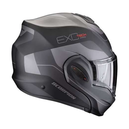 Casco Scorpion EXO-TECH EVO PRO COMMUTA Negro mate-Plata.