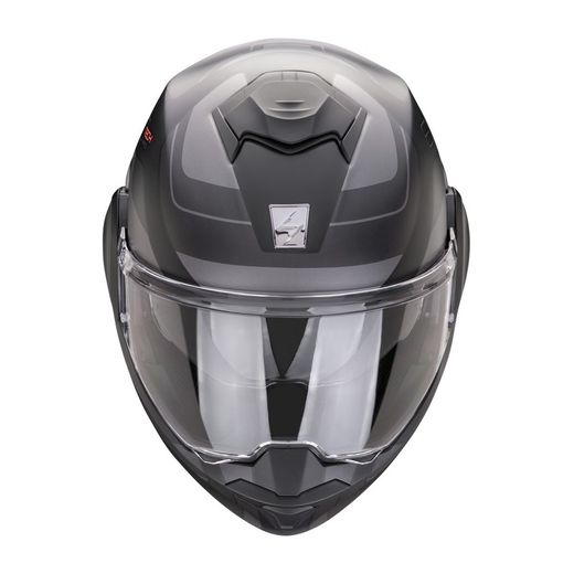 Casco Scorpion EXO-TECH EVO PRO COMMUTA Negro mate-Plata.