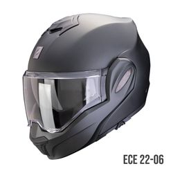 Casco Scorpion EXO-TECH EVO PRO Negro mate perlado.