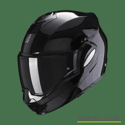 Casc Scorpion EXO-TECH EVO Solid negre Brillo