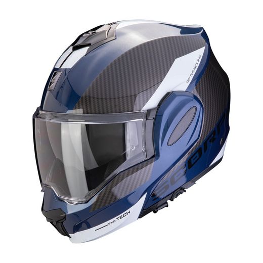 Casco  Scorpion EXO-TECH EVO TEAM Azul-Negro-Blanco
