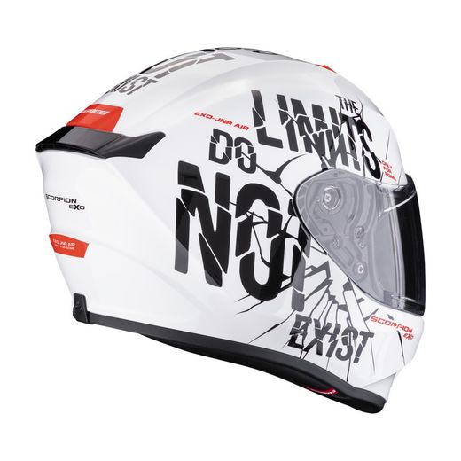 Casco Scorpion Junior EXO-JNR AIR BOUM Blanco-Negro