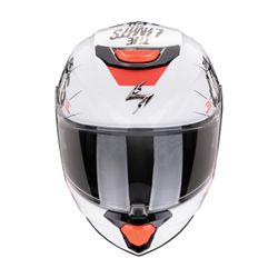 Casco Scorpion Junior EXO-JNR AIR BOUM Blanco-Negro