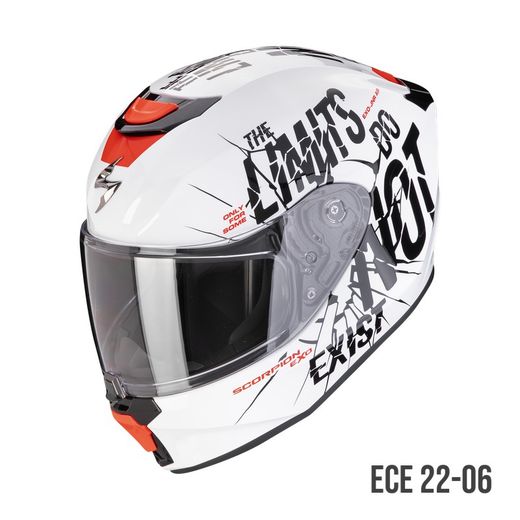 Casco Scorpion Junior EXO-JNR AIR BOUM Blanco-Negro