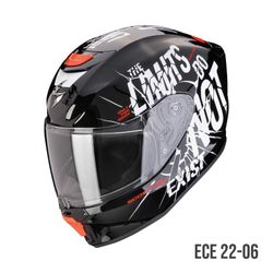 Casco Scorpion Junior EXO-JNR AIR BOUM Negro-Blanco