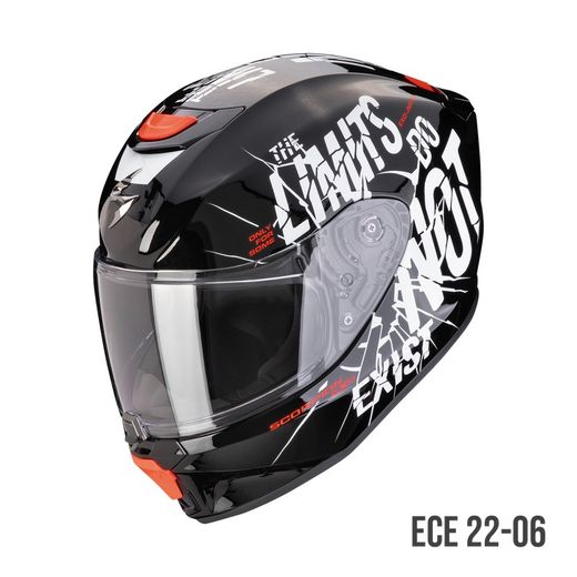 Casco Scorpion Junior EXO-JNR AIR BOUM Negro-Blanco