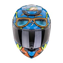 Casc Scorpion Junior EXO-JNR AIR FUN blau-taronja ECE 22.06