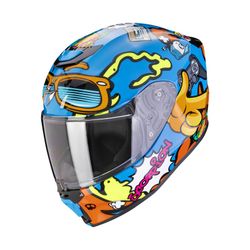 Casc Scorpion Junior EXO-JNR AIR FUN blau-taronja ECE 22.06