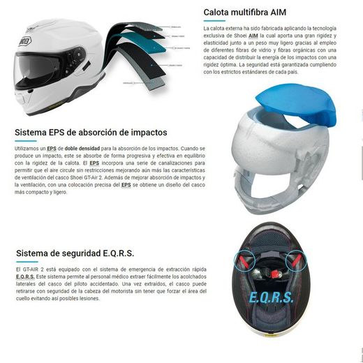 Casco Shoei GT-air II Gris plata