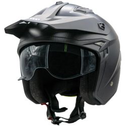Casco Trial Unik Plutón Negro mate ECE 22.06