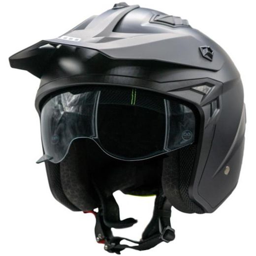 Casco Trial Unik Plutón Negro mate ECE 22.06