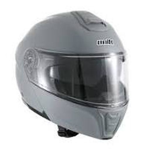 Casco Unik Neptune Gris mate Modular en fibra