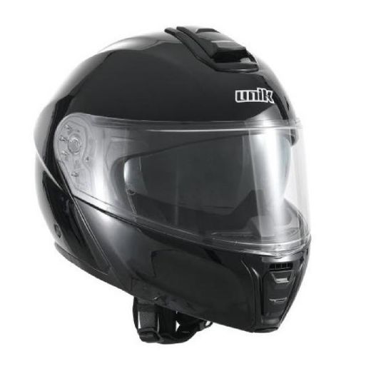 Casco Unik Neptune Negro Modular en Fibra