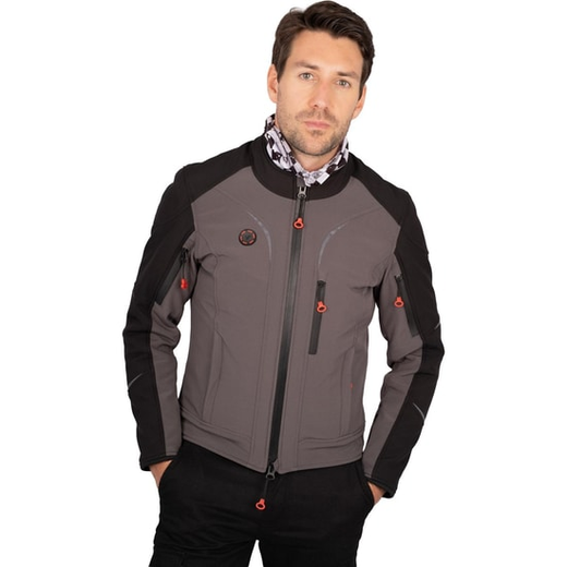 Chaqueta de Moto By City Soft Shell | Invierno (Nivel 4) | Impermeable HIPORA® | Protecciones Flexishock Nivel 1