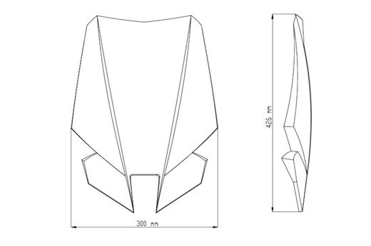 Parabrisas Touring Yamaha MT09/SP 17>20