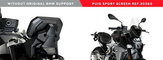 BMW F900R 20>24 Parabrisas + soporte Naked New Generation (20360)