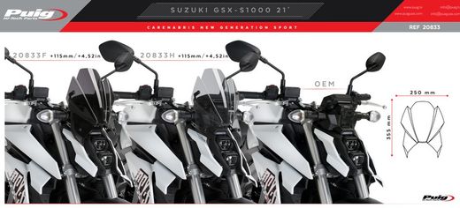 Suzuki GSX-S1000 21>23 / GSX S950 21> C?pula Sport