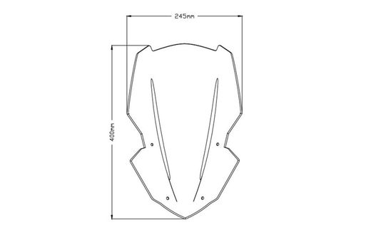 Kawasaki Z900 17>19 Parabrisas Touring
