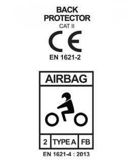 Chaleco airbag touring pro flúor homologado