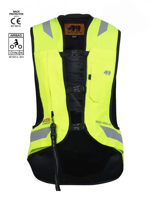 Chaleco airbag touring pro flúor homologado