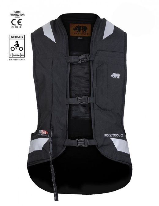 Chaleco airbag touring pro negro homologado