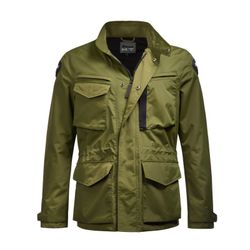 Chaqueta de Moto Blauer Ethan | Tejido Impermeable | Protecciones CE Nivel 2 | All-Season | Verde